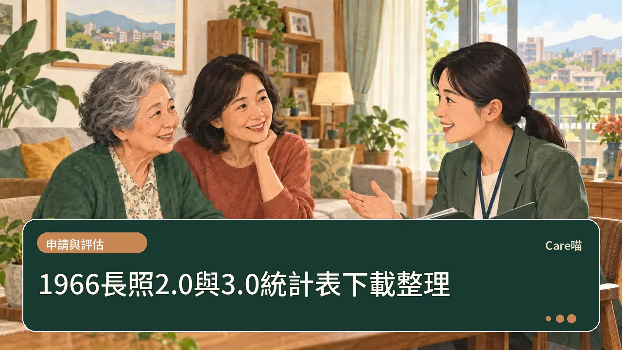 1966長照2.0與3.0統計表下載整理主題插畫